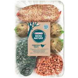 VL-MN Combipack Treats 1kg - x kula tłuszczowa, 1x granulat tłuszczowy w siatce, 1x słonecznik w siatce, 1x orzeszki ziemne w siatce